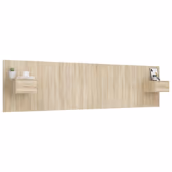 vidaXL Testiera Letto con Comodini in Legno Multistrato Rovere Sonoma - Vista aggiuntiva 3