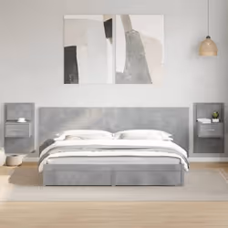 VidaXL 3115751 testiera e pedana Grigio - Vista aggiuntiva 2