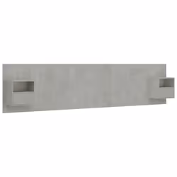 vidaXL Testiera Letto con Comodini in Legno Multistrato Grigio Cemento - Vista aggiuntiva 2