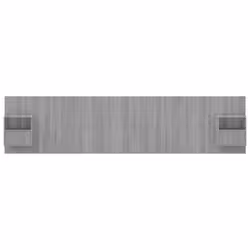 VidaXL 3115770 testiera e pedana Grigio, Quercia - Vista aggiuntiva 3