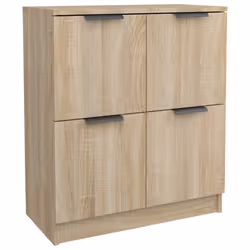 vidaXL Credenze 2 pz Rovere Sonoma 60x30x70 cm in Legno Multistrato - Vista aggiuntiva 3