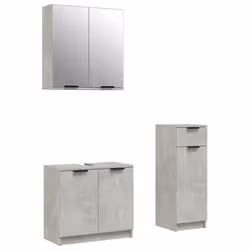 VidaXL 3115871, Grigio, Legno, 3 pz