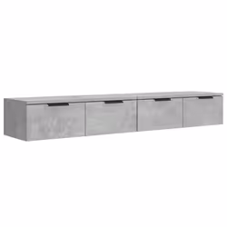vidaXL Mobili Pensili 2 pz Grigio Cemento 68x30x20cm Legno Multistrato - Vista aggiuntiva 2