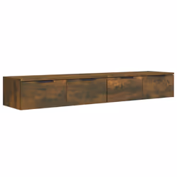 vidaXL Mobili Pensili 2 pz Rovere Fumo 68x30x20 cm Legno Multistrato - Vista aggiuntiva 2