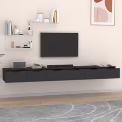 VidaXL 3115901 scaffale Legno Nero