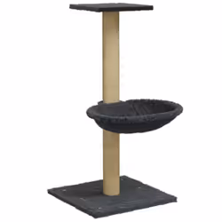 vidaXL Albero per Gatti con Palo Tiragraffi Sisal Grigio Scuro 74 cm - Vista aggiuntiva 2
