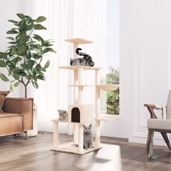 Con questo albero per gatti, i vostri amici pelosi potranno assaporare il gusto del lusso! I vostri gatti ameranno graffiare, ...