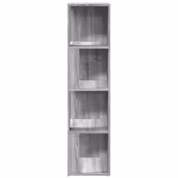 vidaXL Scaffale Angolare Grigio Sonoma 33x33x132 cm Legno Multistrato - Vista aggiuntiva 3