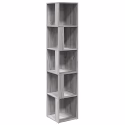 vidaXL Scaffale Angolare Grigio Sonoma 33x33x164,5cm Legno Multistrato - Vista aggiuntiva 2