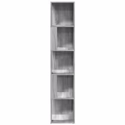 vidaXL Scaffale Angolare Grigio Sonoma 33x33x164,5cm Legno Multistrato - Vista aggiuntiva 3