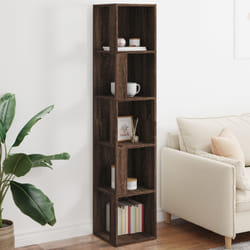 vidaXL Scaffale Angolo Rovere Marrone 33x33x164,5 cm Legno Multistrato