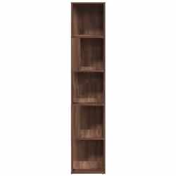vidaXL Scaffale Angolo Rovere Marrone 33x33x164,5 cm Legno Multistrato - Vista aggiuntiva 3