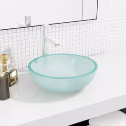 Questo lavandino in vetro temperato sarà un complemento elegante a qualsiasi bagno, toeletta o lavatoio. Materiale resistente ...