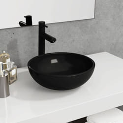Vidaxl - Lavandino in Vetro Temperato 35x12 cm design moderno vari colori disponibili colore: Nero