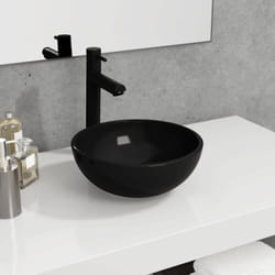 Vidaxl - Lavabo, Lavandino in Vetro Temperato 30x12 cm Nero 4193