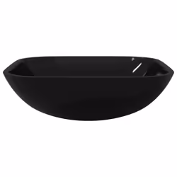vidaXL Lavandino in Vetro 42x42x14 cm Nero - Vista aggiuntiva 3