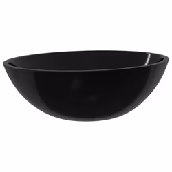 vidaXL Lavandino in Vetro 50x37x14 cm Nero - Vista aggiuntiva 2