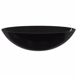 vidaXL Lavandino in Vetro 50x37x14 cm Nero - Vista aggiuntiva 3