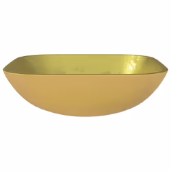 vidaXL Lavandino in Vetro 42x42x14 cm Oro - Vista aggiuntiva 3