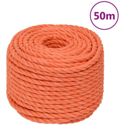 Corda da Lavoro Arancione 16 mm 50 m in Polipropilene Vidaxl 663611