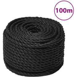 Corda da Lavoro Nera 20 mm 100 m in Polipropilene