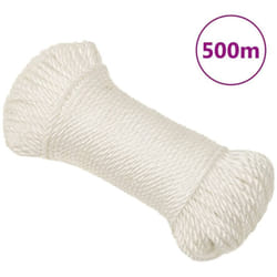 Corda da Lavoro Bianca 3 mm 500 m in Polipropilene Vidaxl 6909
