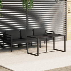 vidaXL Set Divani da Giardino 4 pz con Cuscini in Alluminio Antracite