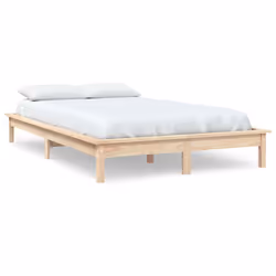 vidaXL Giroletto 120x200 cm in Legno Massello di Pino - Vista aggiuntiva 2