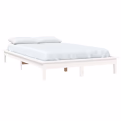 vidaXL Giroletto Bianco 120x200 cm in Legno Massello di Pino - Vista aggiuntiva 3