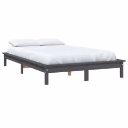 vidaXL Giroletto Grigio 120x190 cm Small Double Legno Massello di Pino - Vista aggiuntiva 3