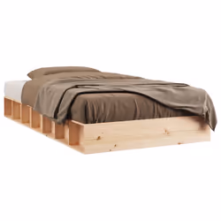 vidaXL Giroletto 90x190 cm Single in Legno Massello - Vista aggiuntiva 2