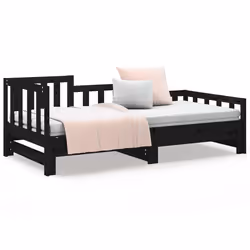 VidaXL 820740 divano Divano letto Nero - Vista aggiuntiva 4