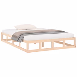 vidaXL Giroletto 135x190 cm Double in legno Massello - Vista aggiuntiva 3
