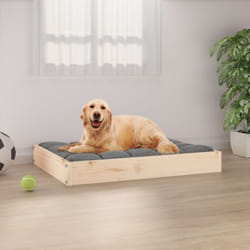 Cuccia per Cani 71,5x54x9 cm in Legno Massello di Pino Vidaxl 959443