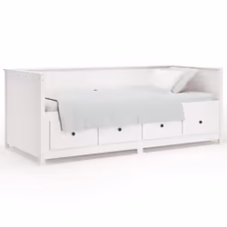 VidaXL 820897, Divano letto, Bianco, Legno di pino, 2075 mm, 1070 mm, 800 mm