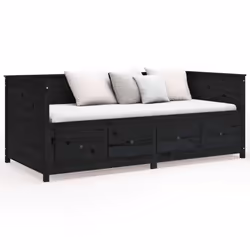 VidaXL 820905 divano Divano letto Nero - Vista aggiuntiva 4