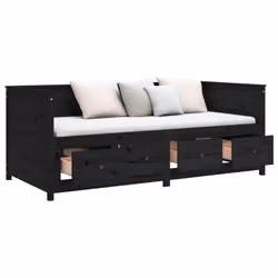VidaXL 820915 divano Divano letto Nero - Vista aggiuntiva 5