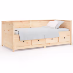 vidaXL Dormeuse senza Materasso 75x190 cm in Legno Massello di Pino - Vista aggiuntiva 2