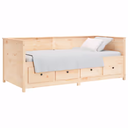 vidaXL Dormeuse senza Materasso 75x190 cm in Legno Massello di Pino - Vista aggiuntiva 3