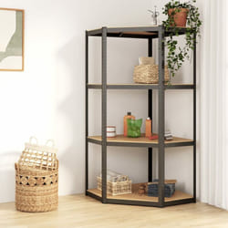 Mobile angolare ideale per stoccaggio in acciaio 75x75x160cm vari colori colore: Antracite
