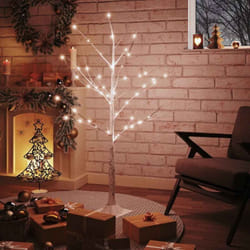 Vidaxl - Betulla con led Bianco Caldo 48 led 120 cm 5519
