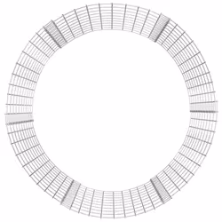 vidaXL Compostiera da Giardino Ø100x100 cm in Acciaio Zincato - Vista aggiuntiva 3