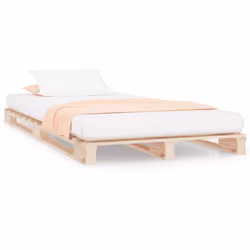 vidaXL Letto a Pallet 90x200 cm in Legno Massello di Pino - Vista aggiuntiva 2