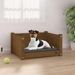 Vidaxl - Cuccia per Cani in Legno Massello di Pino Lettino 55,5x45,5x28 cm vari colori colore: Marrone
