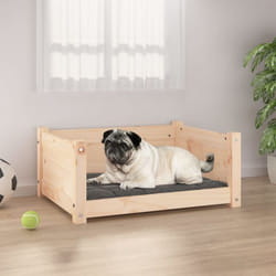 Vidaxl - Cuccia per Cani Lettino in Legno Massello di Pino 65,5x50,5x28cm vari colori colore: Marrone