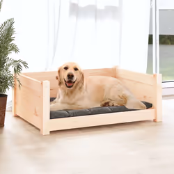 vidaXL Cuccia per Cani 75,5x55,5x28 cm in Legno Massello di Pino - Vista aggiuntiva 3