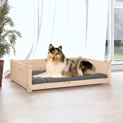 vidaXL Cuccia per Cani 95,5x65,5x28 cm in Legno Massello di Pino - Vista aggiuntiva 3