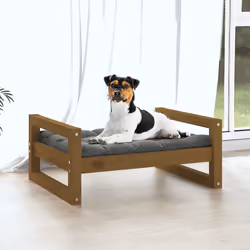 vidaXL Cuccia per Cani ambra 55,5x45,5x28 cm Legno Massello di Pino - Vista aggiuntiva 3