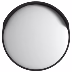vidaXL Specchio stradale convesso per esterni nero Ø45 cm in policarbonato - Vista aggiuntiva 2