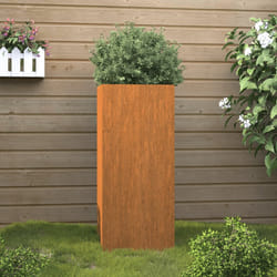 Fioriera 32x27,5x75 cm Acciaio Cortencod mxl 106206